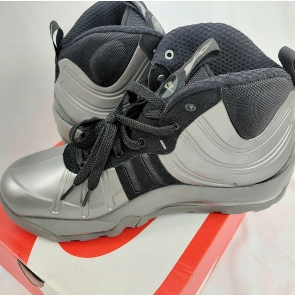 Nike Silver & Black High-Top Sneakers - Picture 3 of 5